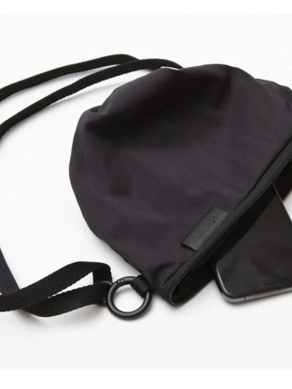 COTE & CIEL ORBA CREASED CROSSBODY BAG BLACK